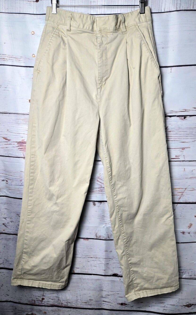 Urban Outfitters BDG Womens Pants Size 10 Beige Khaki Chino High Rise Pleated